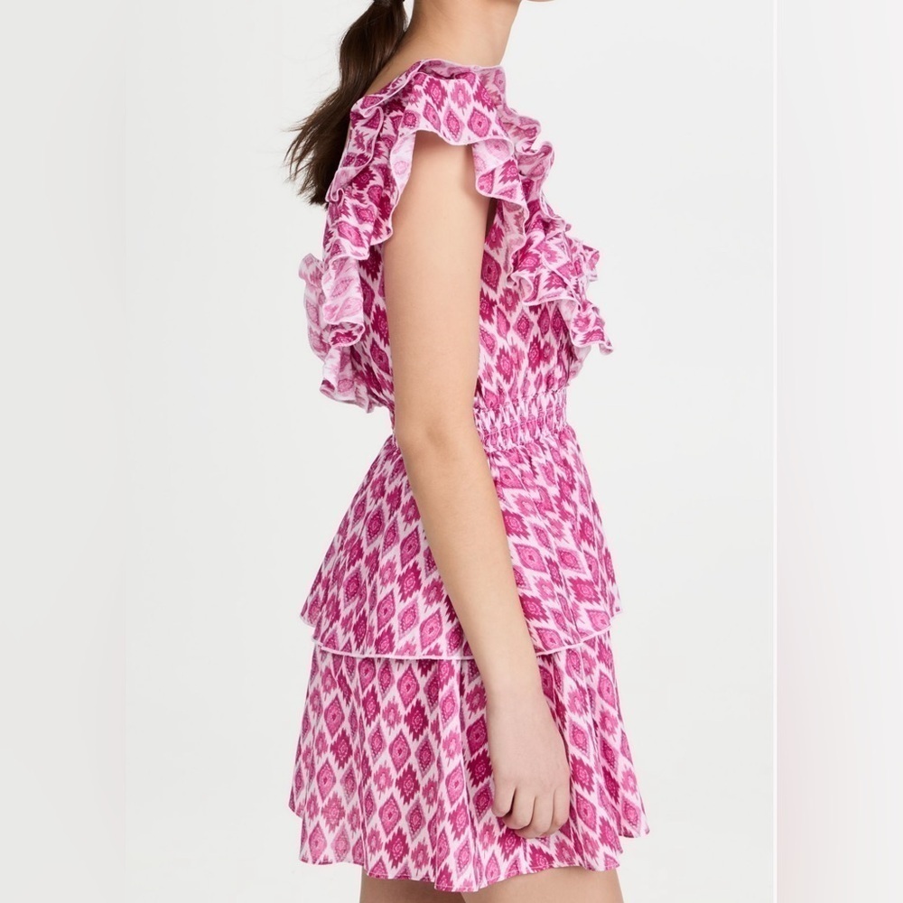 Playa Lucila Ruffle Mini Dress size M - Picture 6 of 9